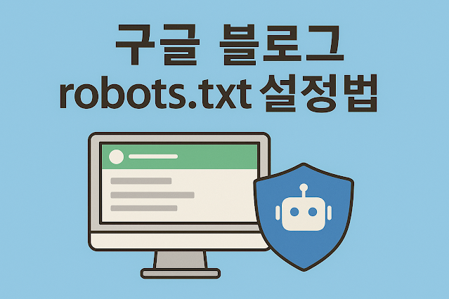 구글블로그 robot txt 설정방법