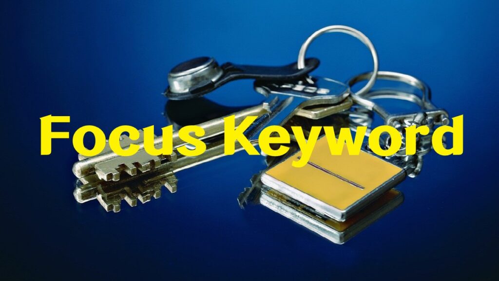 워드프레스 SEO 핵심, Focus Keyword를 상징하는 열쇠 이미지